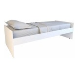 Cama 1 Plaza Melamina Dormitorio Madera Resistente