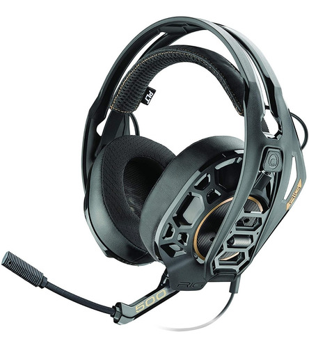 Diadema Gamer Nacon Rig 500 Pro Hx Headset Alámbrico Color Negro
