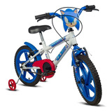 Bicicleta Infantil Aro 16 Sonic Branco E Azul Verden Bikes