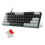 Teclado Gamer Outemu Red Desmontable Ingles Us Con Luz Blue