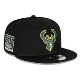 Gorra 59fifty Nba Milwaukee Bucks Side Patch Black New Era