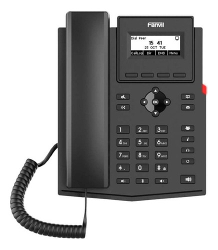 Telefone Ip Fanvil X301 2 Linhas Sip Fast Sem Poe Com Fonte