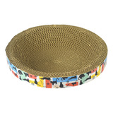 Rascador Cama Circular 30 Cm Para Gato Con 5grs De Catnip