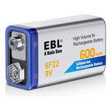Bateria Ebl 9v Recargables 600mah Original
