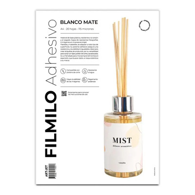 Filmilo Art-jet Adhesivo Blanco Mate A4 20 Hojas | Envío gratis