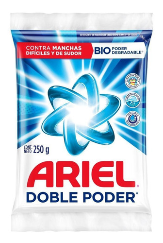 Detergente Polvo Ariel Doble Poder 250 Gr