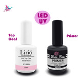 Kit 1 Top Coat Lirio 1 Primer Lirio 100% Original