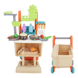 Juego De Juguetes De Cocina Para Niños, Juego, Carrito De Co