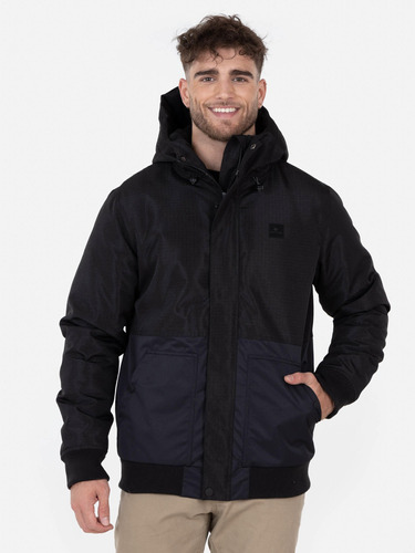 Casaca Kangaroo Rib Hombre Negro Rip Curl