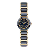 Relógio Technos Elegance Preto Dourado Feminino 2035lwf/1a