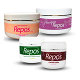 Kit Spa Pés Completo Cremes Esfoliante Remove Repos 4 Itens