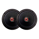 Par Alto Falante Bomber Coaxial Bbf 6 Polegadas 60w 4 Ohms Cor Preto