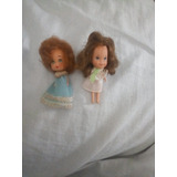 2 Muñequitas Little Dolls De 1967 Y 1980, De Colección