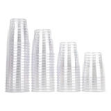 Urquhart Vasos De Plástico Duro Transparente, Paquete De 48 