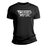 Playera Gamer Twisted Metal Logo Metalico Hombre Mujer Niño