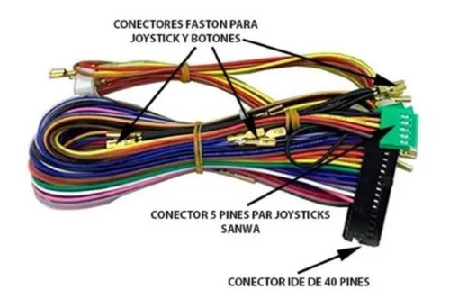 Adaptador Arnes Pandora Box A Para Botones Y Palancas Sanwa