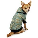 Roupa Pet Moletom Capuz Cachorro Oriental Hype Tropical