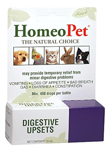Homeopet Digestive Upsets Natural Pet Digestive Support, Apo