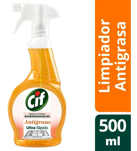 Limpiador Cif Bioactive Antigrasa Gatillo X 500 Ml