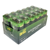 Bandeja C/ 12 Baterias Comum 9v 6f22 Br55 Zinco Carvão Carbo