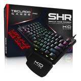 Teclado Uma Mão Gamer Usb Led Rgb Pc Notebook Single Handed