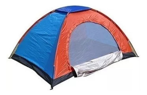 Carpa Para Acampar Glamping Armable Para 4 Personas 200x200 Color Naranja Oscuro