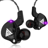 Fone De Ouvido In Ear Qkz Ak6 Preto Com Mic + Nf-e