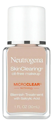 Base De Maquillaje Líquida Neutrogena Skinclearing Liquid Makeup Tono Natural Ivory 20 - 30ml 1oz