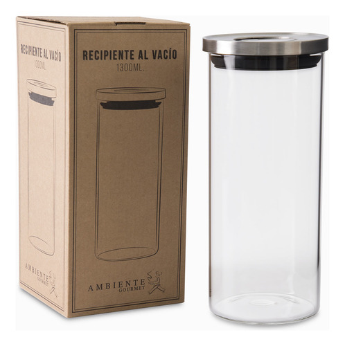 Recipiente Al Vacio Borosilicato 1300 Ml Ambiente Gourmet