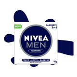 Sabonete Em Barra Nivea Sensitive Men 3 Em 1 90g