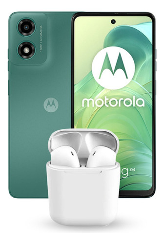 Motorola Moto G04 Dual Sim 128gb 8gb Ram Verde + Audifonos De Regalo