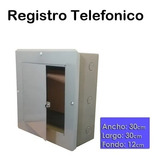 Registro Telefónico Alarma 30x30x12cm Caja Metálica Resbalón