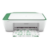 Impressora A Cor Multifuncional Hp Deskjet Ink Advantage 2376 Branca E Verde 100v/240v