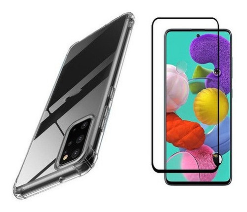 Capinha Capa Anti Impacto Para Samsung Galaxy A71 + Pelicula