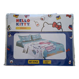 Juego De Sabanas Infantil- 1.5 Plaza Hello Kitty 