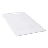 Tabla Para Picar De Plastico 30 X 20 Cm Deses Plast Color Blanco