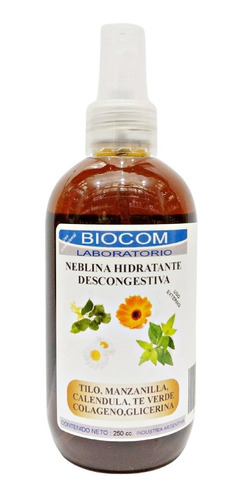 Neblina Hidratante Descongestiva 250 Ml Facial Rostro Biocom