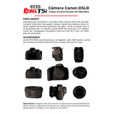 Canon Eos Rebel Kit T5 + Lente 18-55mm Is Stm Dslr