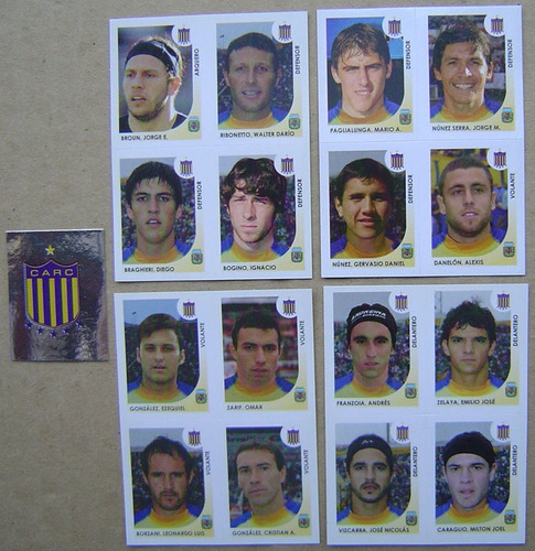 Apertura 2008 Rosario Central Set De Figuritas Completo