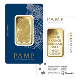 Moneda Oro Suizo Pamp Lady Fortuna 31,10grs Coleccionable