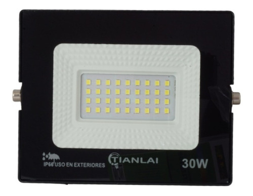 Reflector Led 30w Exterior Ip65 300 Watts Alumbrado Publico Color De La Carcasa Negro