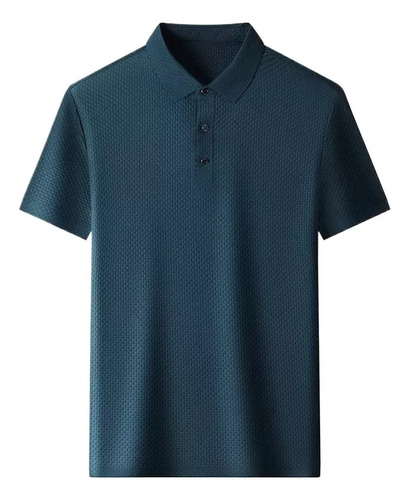 Camisa Polo Masculina De Seda Gelada Camiseta Respirável 202