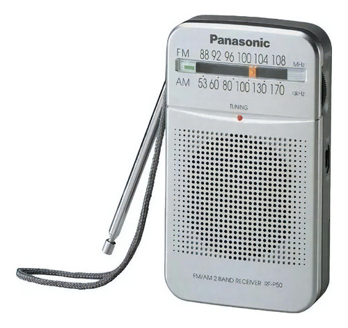 Radio Panasonic Am Fm Gran Recepcion Sintonizador Plateada C