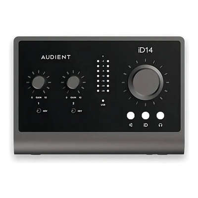Interfaz de Audio USB Audient ID14 MKII 2ª Gen 96kHz 24bit Gris | Meses sin interés