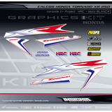 Calcos Honda Tornado Blanco- X- Project Hrc- Insignia Calcos