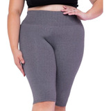 Combo 3 Bermuda Fitness Plus Size Academia Costura Reforçada