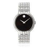 Movado Men's 606337 Classic Silver/black Reloj De Acero Inox