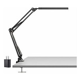 Lampara Led Brazo Metal Para Escritorio 14w Negro Ajustable 