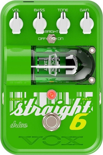 ¡tienda De Pedales De Guitarra Vox St6-od Straight Drive! ¡color: Verde!