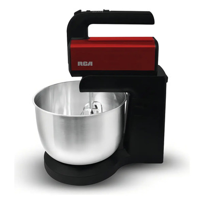 Rca Batidora Roja De Mano Con Pedestal 5 Velocidades Rc-71 Color Negro Con Rojo Frecuencia 300 W Negro/rojo 60 Hz